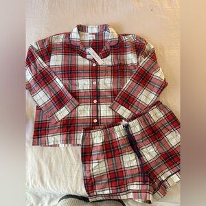 BedHead Organic Cotton NWT Women Pajama Christmas Plaid Set